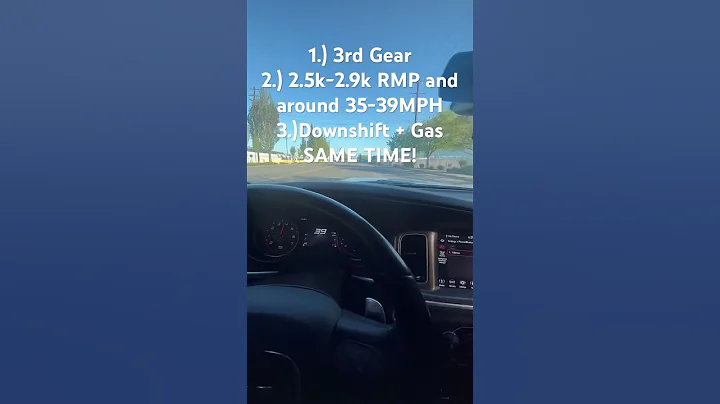 How to aggressive downshift  ANY Dodge Charger Challenger V8!!#jeepsrt #dodge #mopar #charger #cars