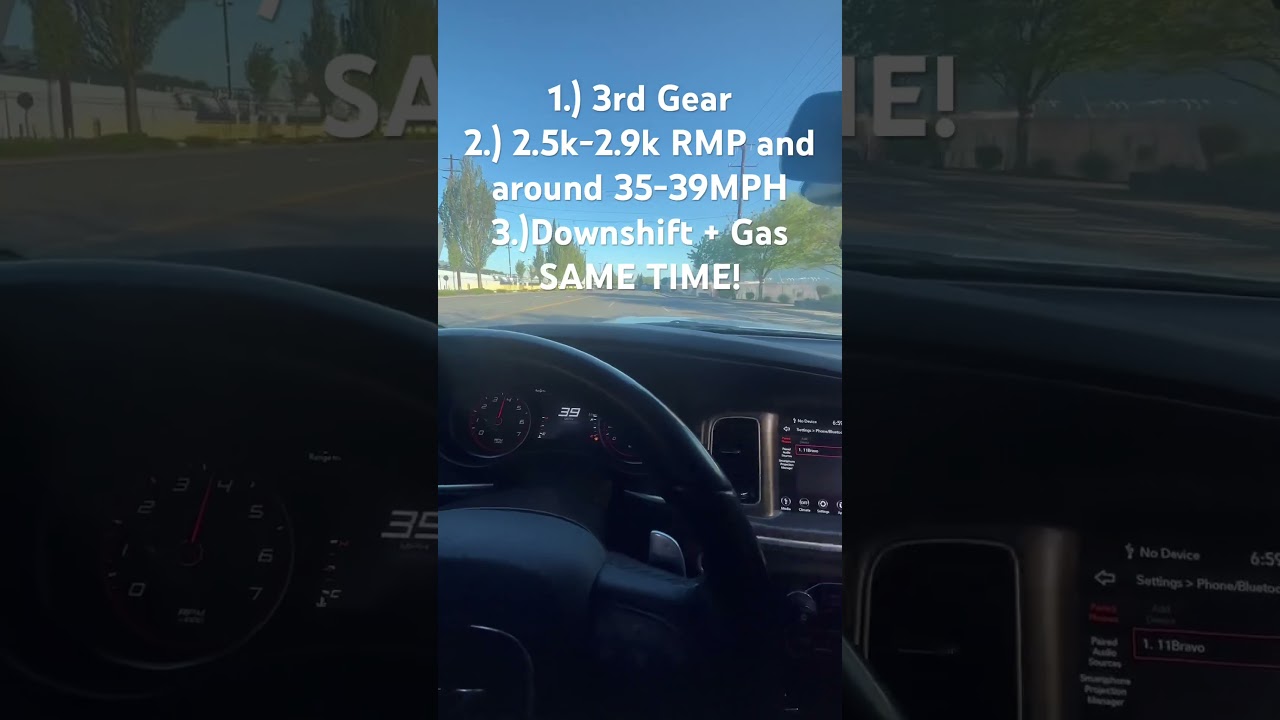 How to aggressive downshift  ANY Dodge Charger Challenger V8!!