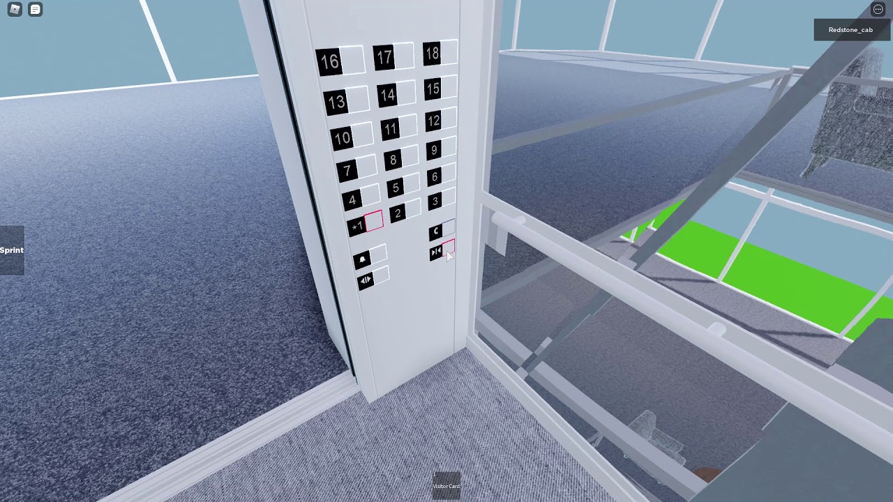 EPIC MOTORS!! awesome glass elevators at the | quest HQ Roblox!!