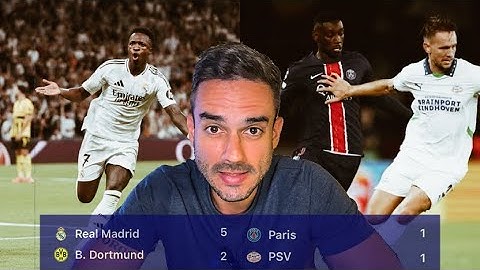 O Real Madrid não perdoa nunca! Vini Jr. estelar na goleada de virada. PSG tropeça se complica
