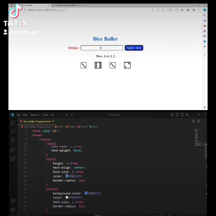 Dice roller program - YouTube