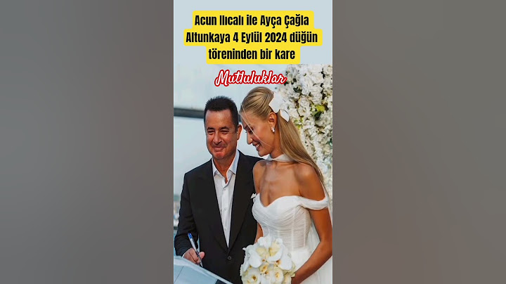 Acun Ilıcalı ile Ayça Çağla Altunkaya 4 Eylül 2024 düğün töreninden bir kare