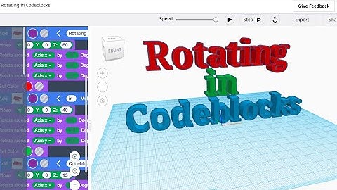 Rotating in Codeblocks