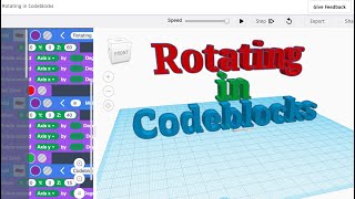 Rotating in Codeblocks
