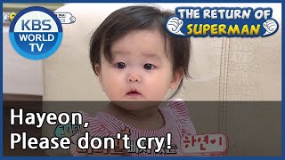 Hayeon, Please don't cry! [The Return of Superman/ ENG / 2020.08.23]