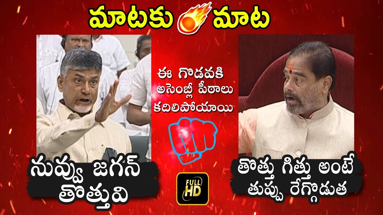 Speaker Vs Chandrababu : AP Assembly On Fire | YS CM Jagan | AP Speaker Tammineni | PQ