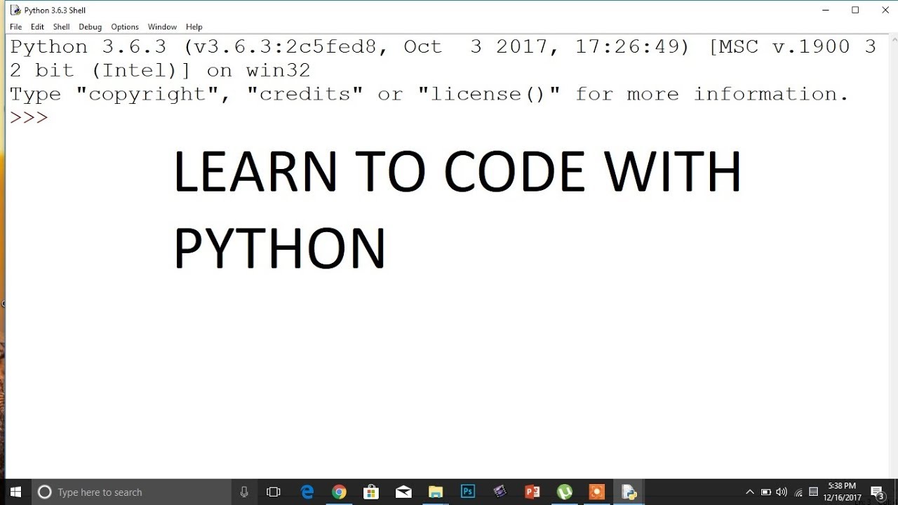 How to Code with PYTHON part 1 - YouTube