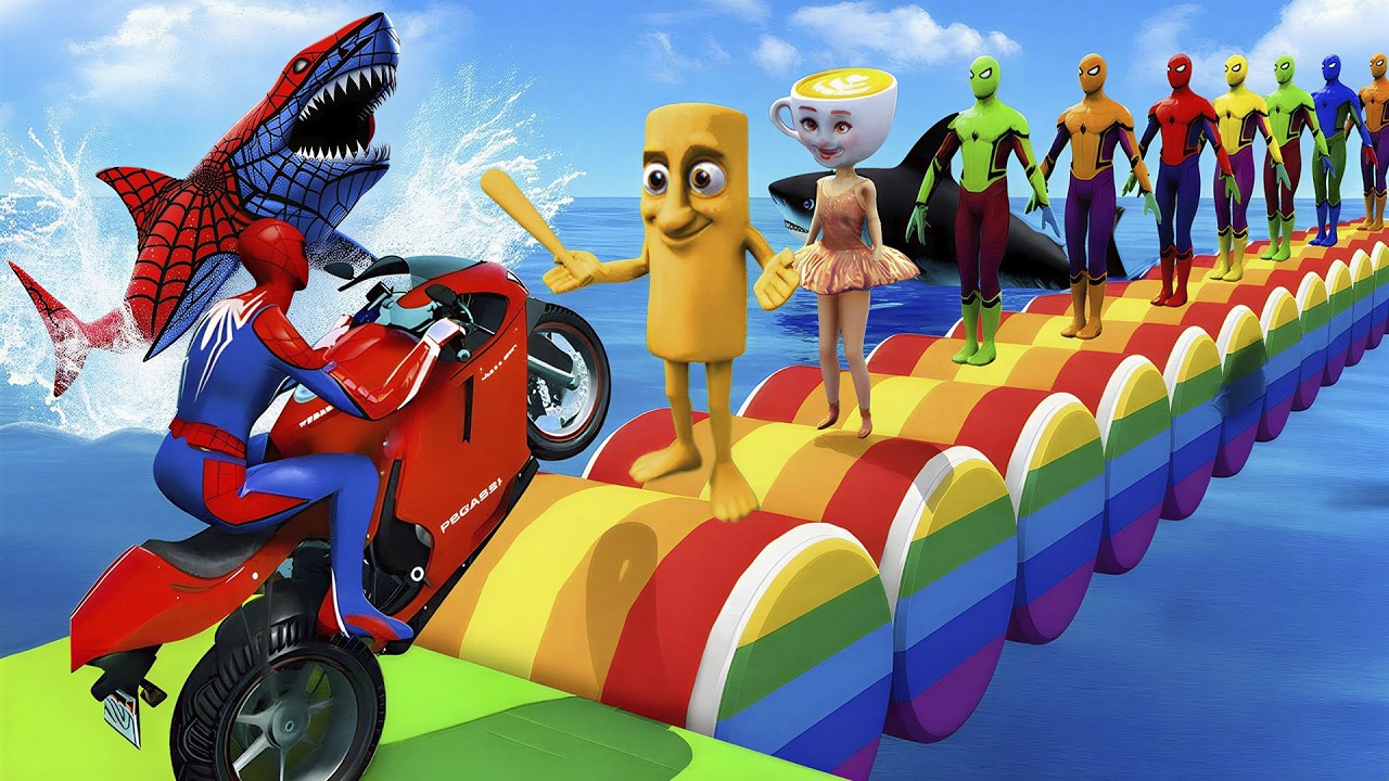 الرجل العنكبوت انقاذ باتمان Spider-Man Rescue batman vs iron man vs venom funny Game GTA 5 superhero