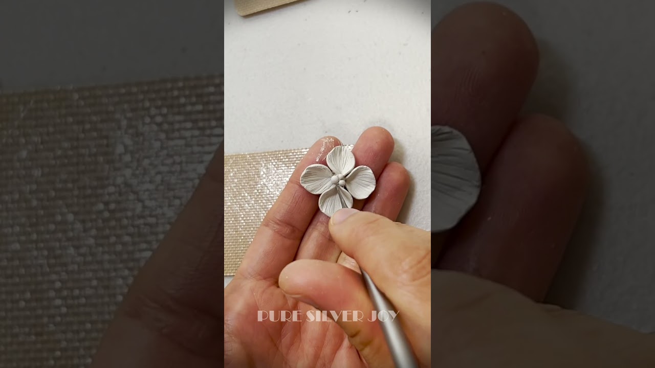 DIY Silver Flower Ring 🌸 | Easy Silver Clay Jewelry Tutorial