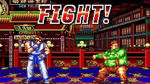 Kim Kaphwan vs. Cheng Sinzan - Fatal Fury 2 [Mega Drive] [CPU]