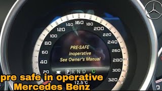 Mercedes benz pre safe inoperative see owner,s manual देखो एक छोटी सी गलती से क्या होगया See Operator S Manual Mercedes