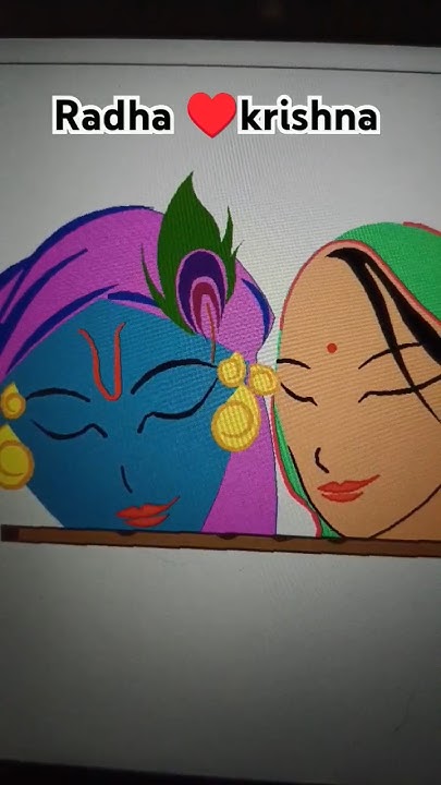 Draw Radha Krishna ♥️ using python programming............... - YouTube