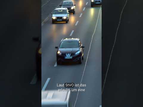 Mittelspurschleicher: Bußgeld und Punkte in Flensburg drohen