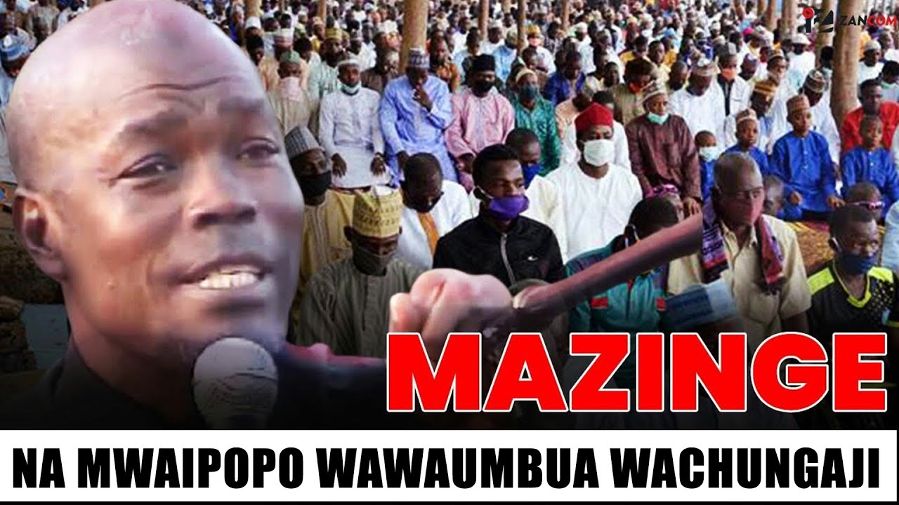  LIVEDEBATE YA WAISLAMU NA WAKRISTOMAZINGE NA MWAIPOPO WAWATOA WATU KWENYE UKRISTO KWA SWALI HILI