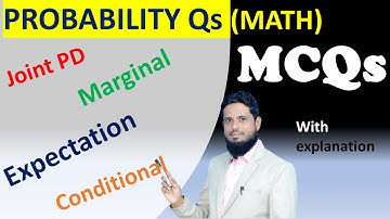 Lec MCQs 21 joint probability distribution, mass function, marginal distribution, conditional