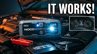 Can the NOCO GB40 start a completely dead car?