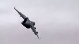 USAF C 17 Globemaster III Crash Moments Before the Impact  YOUTUBE