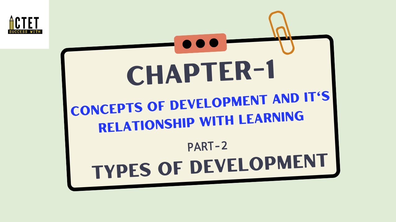 Mastering the Concepts of Growth and Development for CTET (PART-2 ...