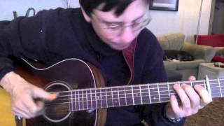 Video thumbnail of "A taste of Bert Jansch's "Black Water Side" by Rolly Brown"