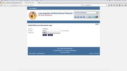 LAUSD Password Reset Video
