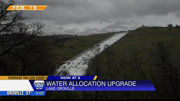 The DWR is giving more water to users downstream in our area