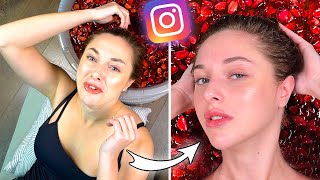 INSTAGRAM FOTOĞRAF HİLELERİNİ DENEDİM!!! (SAÇIM PEMBE OLDU)