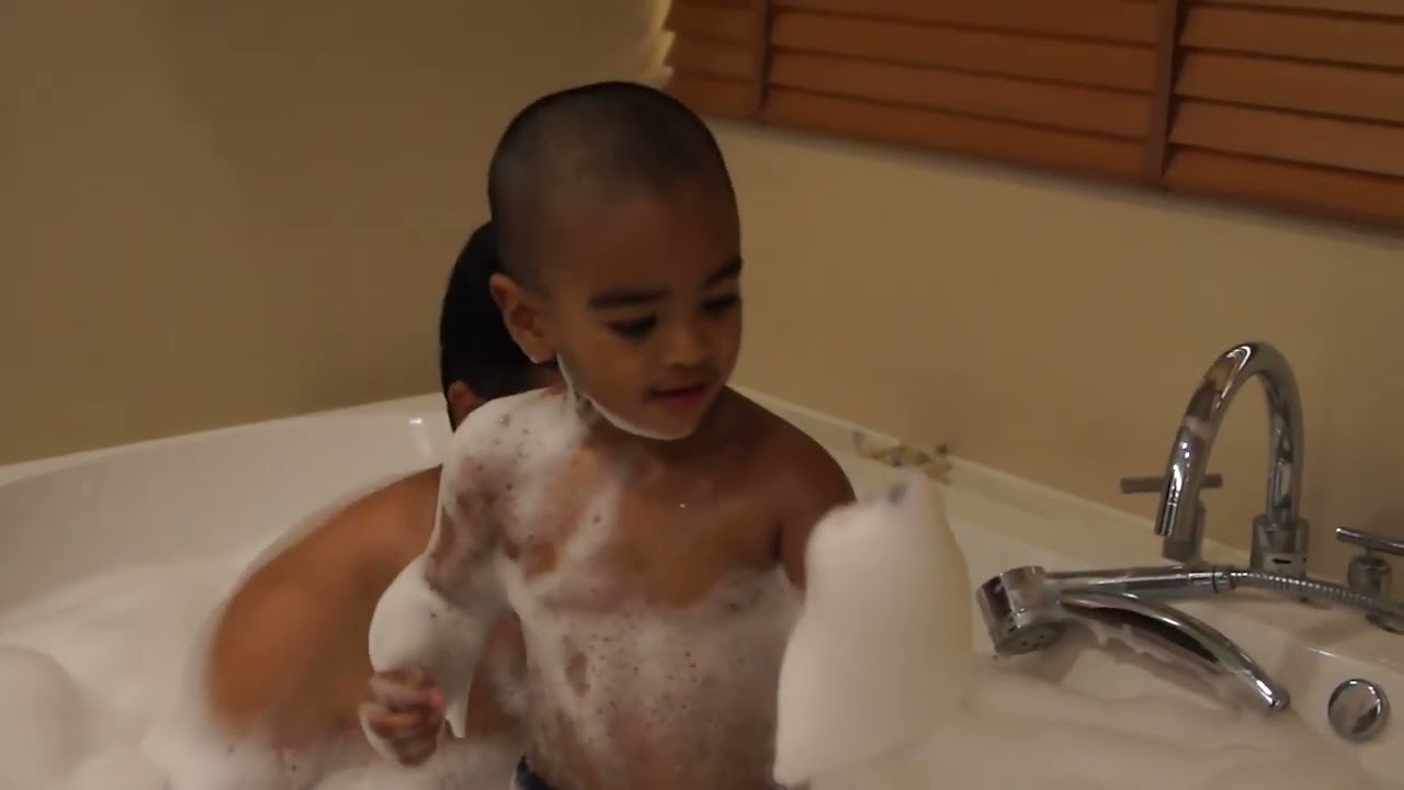 Noah's Playing with Bubbles in Phuket