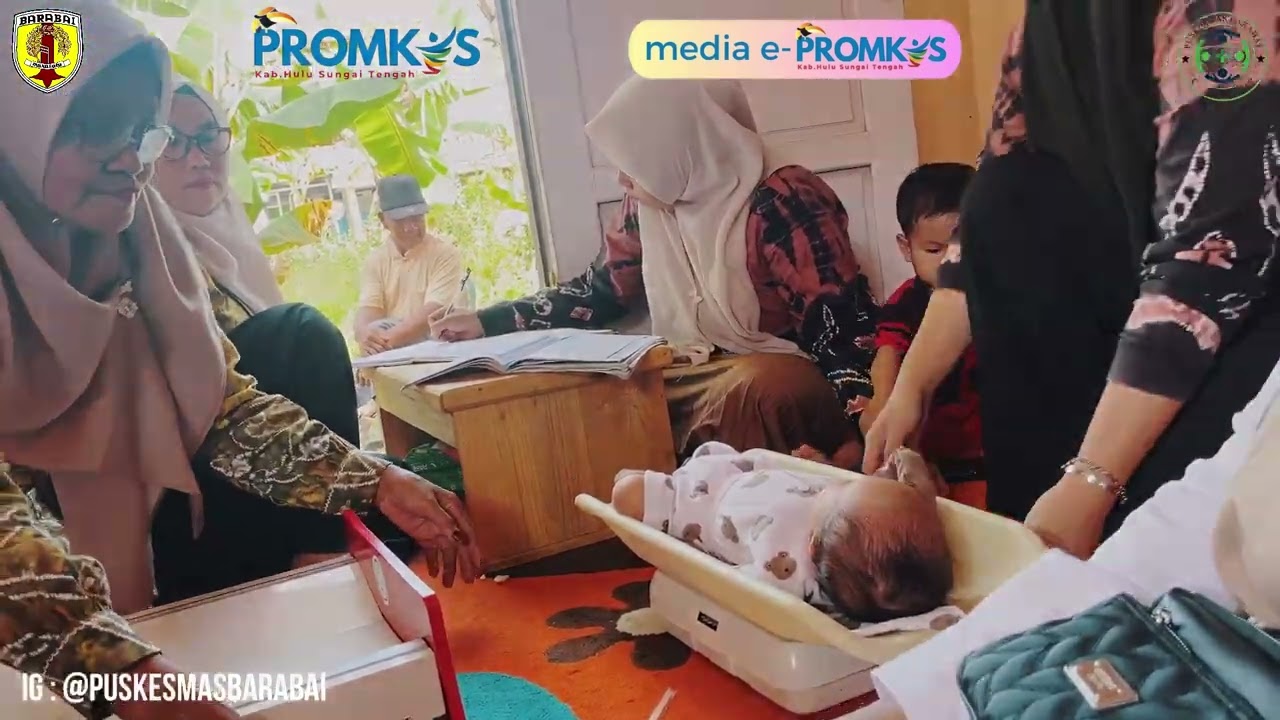 Kegiatan Posyandu ILP di Desa Mandingin Kab. Hulu Sungai Tengah