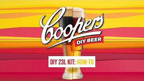 Learn to Brew at home with Coopers DIY Beer - 23L Brew Kit
