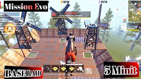 BASE RAID || New Glitch And Bug Esay Raid Any Base || mission evo beta#projectevobeta #solo