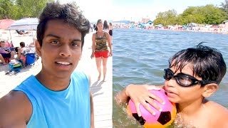 Canada Beach (Wasaga) VLOG in Tamil | Lake Ontario | VelBros Tamil