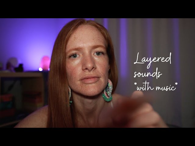 ASMR *Comforting & Warm* Late night face mask, hair brushing & tapping with music