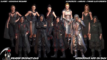 Assassins Add On Pack | iClone 7 | Character Creator 2