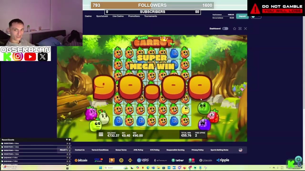 $235.76 KING CARROT BIG WIN!!!