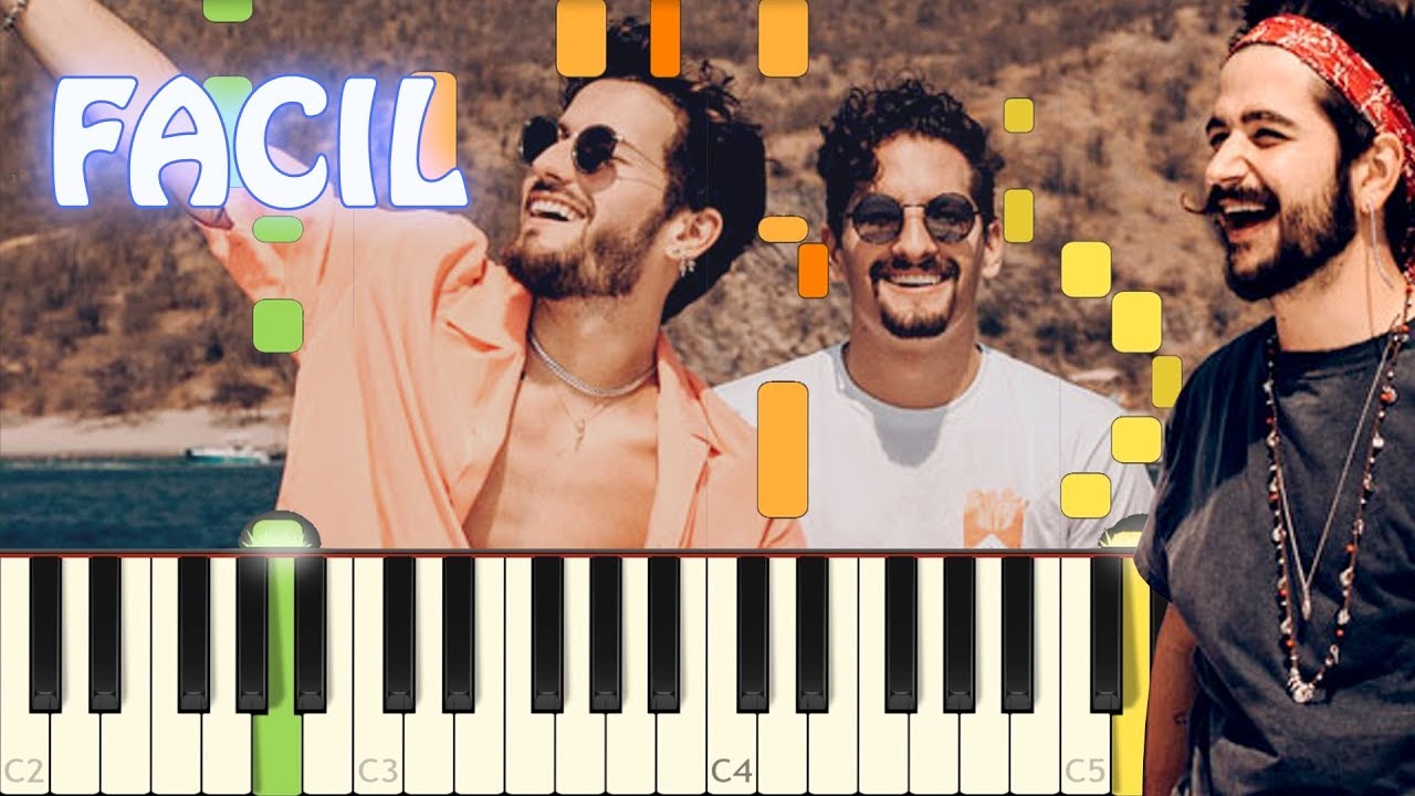 La Boca -  Mau y Ricky, Camilo - Piano Facil - Synthesia