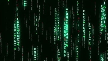 Matrix Binary Code Rain - Green Digital Background Loop