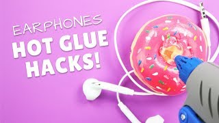 3 Cool Earphones Holders Made With Hot Glue | Hot Glue Gun Life Hacks