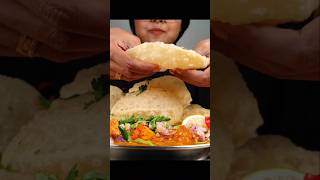 ASMR: Eating Crispy Luchi Puri Eating Challenge 😍😋 With Shahi Paneer Mutton Curry Mukbang🤤