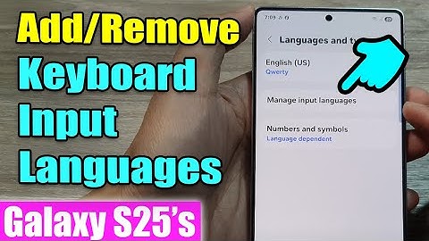 Add/Remove Keyboard Input Languages 📝 Galaxy S25 Settings