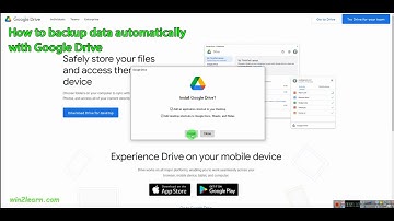How to backup data automatically with Google Drive