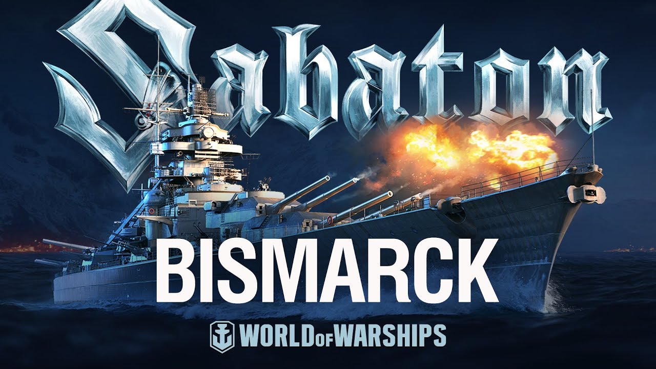 German Battleship Bismarck sailing in the North Atlantic Ocean