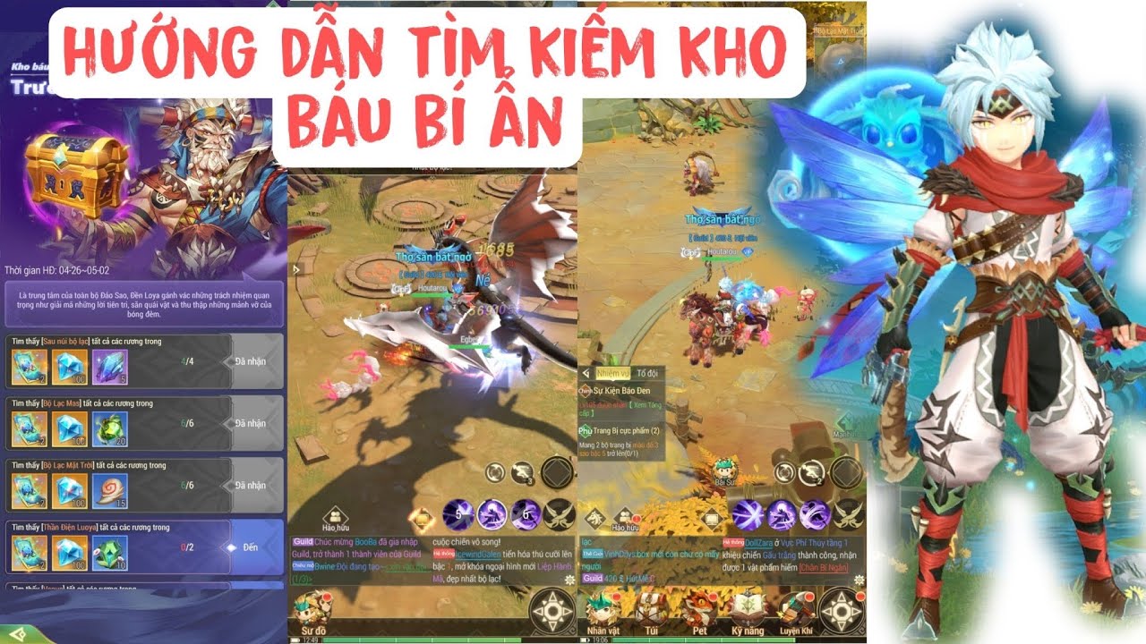 Dragon Hunter – Thợ Săn Rồng : Hướng dẫn tìm kiếm kho báu bí ẩn Map 1,2,3