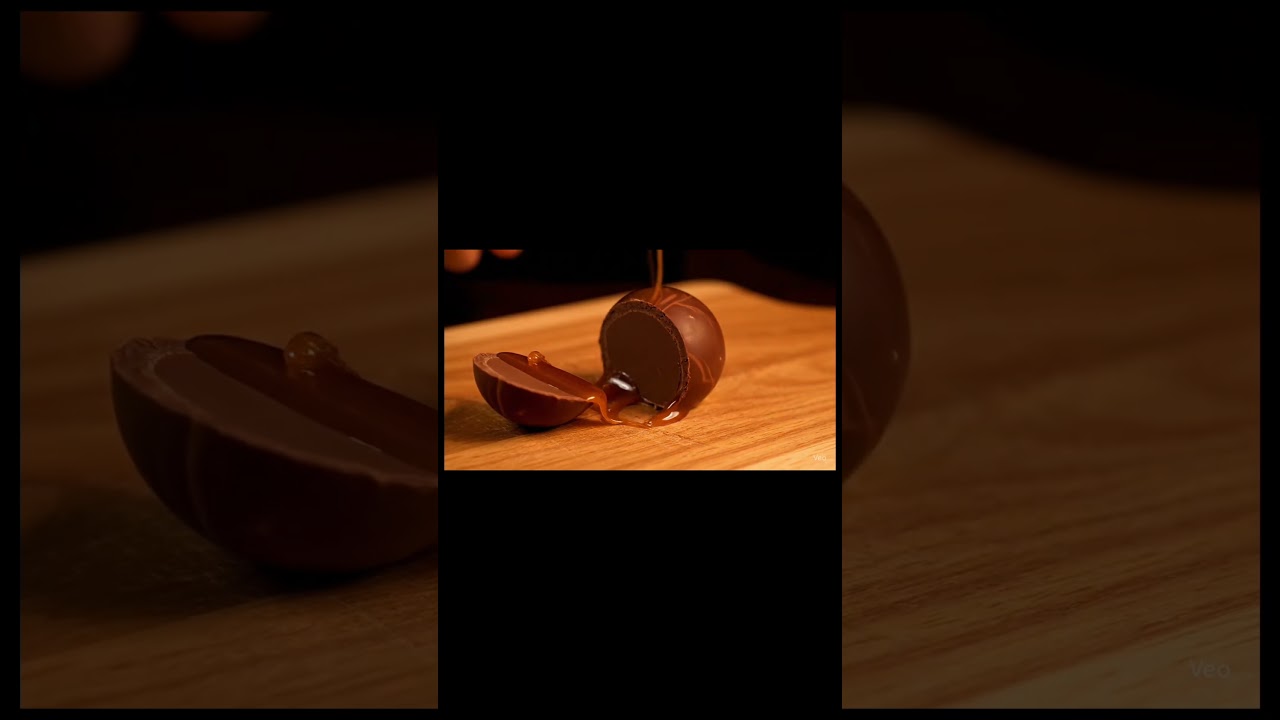 Chocolate Sphere ASMR Slice | Oddly Satisfying Dessert Cutting 🍫✨ 