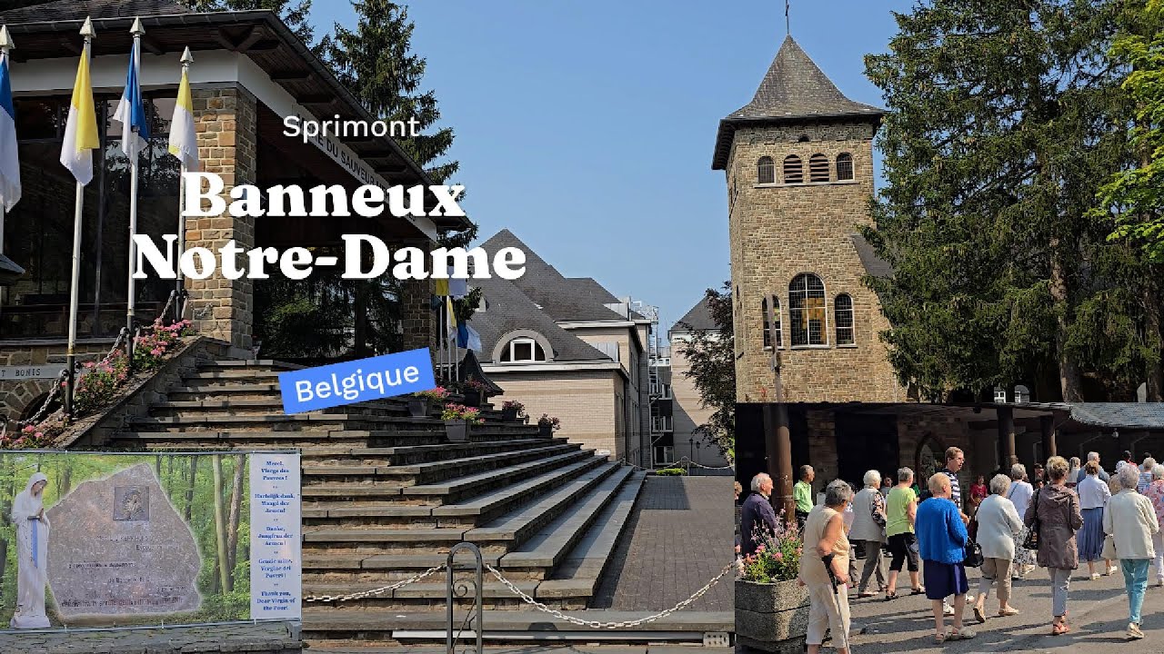 [4K] Sanctuaire de Notre-Dame de Banneux / Vierge des Pauvres - Sprimont, Belgique.