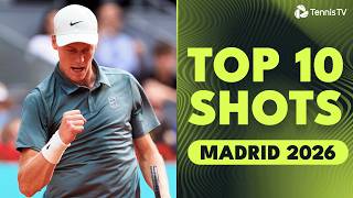 Fonseca Power, Sinner Perfection & More! | Top 10 Shots From Madrid 2026 screenshot 1