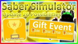 Saber Simulator *UPDATE 26* Possibilities • GIFT EVENT • ACHIEVEMENTS • FREE +1 PET
