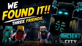 “Minecraft Ancient City Raid with 3 Friends 😱 Warden Attack!!”