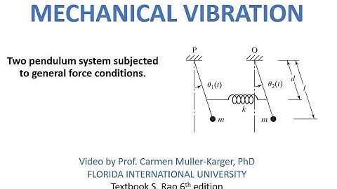 Example Two DOF System   Two pendulum subjected to general force conditions
