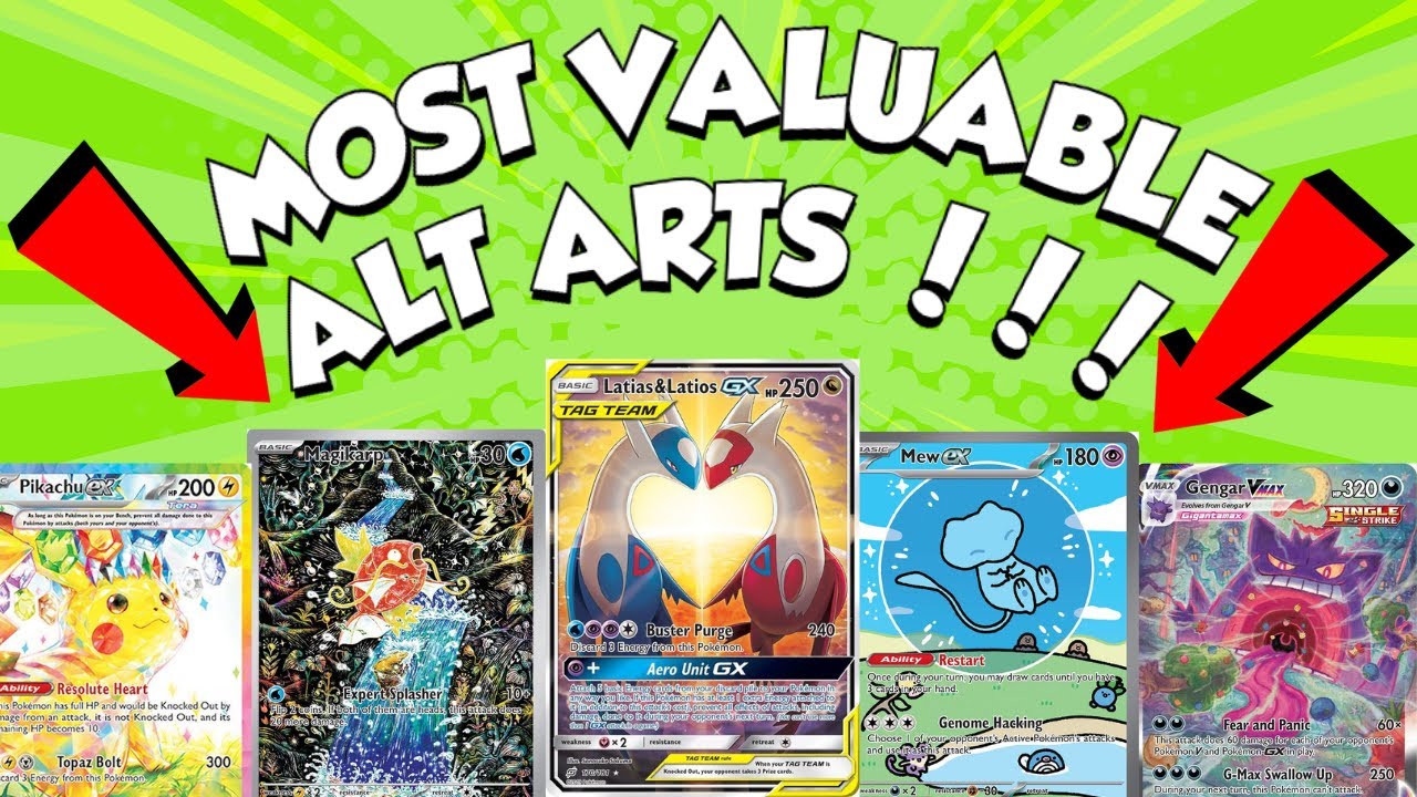 Top 10 Most EXPENSIVE Alt Art & Special Illustration Pokemon Cards ...