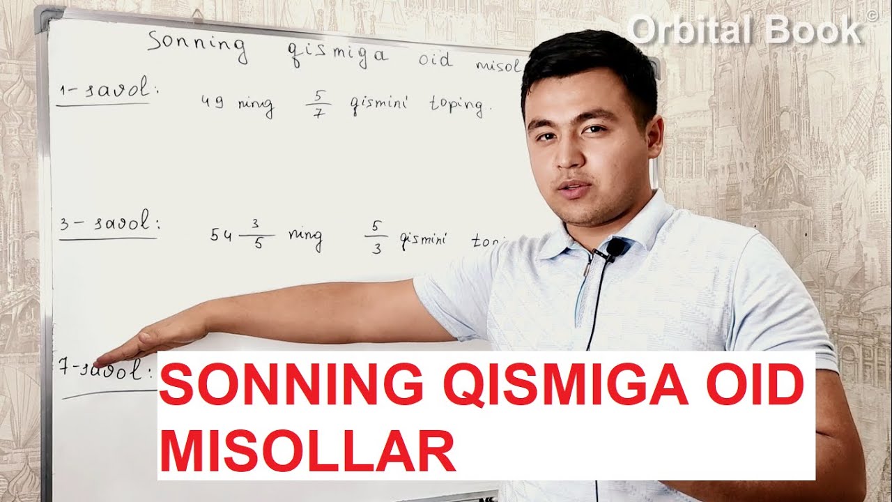 Sonning qismiga oid misollar - Orbital Book - Prezident va ixtisoslashtirilgan maktablarga tayyorlov